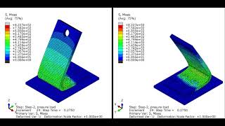 LBeam Bending using Abaqus UMAT Subroutine of Simplified JohnsonCook [upl. by Potash]