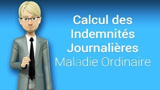 Calcul des indemnités journalières pour la maladie ordinaire ORION Contrôle médical employeur [upl. by Akinwahs]