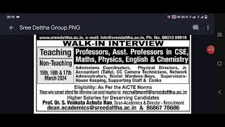 Faculty recruitment in Hyderabad [upl. by Lledniuq]