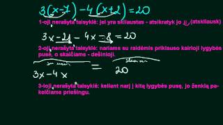 Lygčių tiesinių sprendimas [upl. by Meijer884]