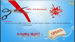 Lesson  15  UNIX  Cut Command in Unix [upl. by Russ507]