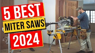 Best Miter Saws In 2024  Top 5 Miter Saws [upl. by Einaej]