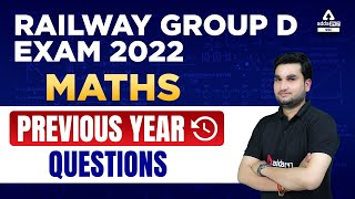 Railway Group D Exam 2022  Maths  Previous Year Questions [upl. by Salomon]