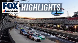 Food City 300 at Bristol  NASCAR on FOX HIGHLIGHTS [upl. by Mairym]