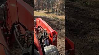 Tilling garden after plowing prepping for garlic planting on our little farm in Missouri [upl. by Gereron]