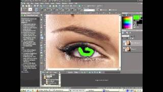 How To Change Eye Color in Corel Paint Shop Pro [upl. by Eadnus]