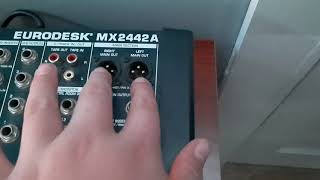 KA  How To Setup the BEHRINGER  Eurodesk MX2442A Proffesional Studio Mixer [upl. by Nodrog966]