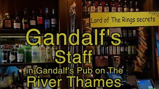 Gandalfs Staff used in The Lord of the Rings is in Gandalfs Pub on the River Thames [upl. by Houston]