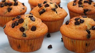 BakeryStyle Chocolate Chip Muffins So Good You’ll Never Buy Them Again [upl. by Giustina]