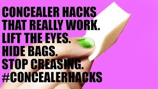 LIFE CHANGING CONCEALER HACKS [upl. by Neliac]