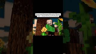 Dream and Georgenotfound at Flower Field  Dreamnotfound Animation minecraft dream georgenotfound [upl. by Secunda]