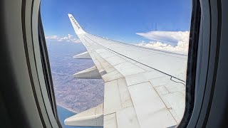 Spectacular Rome Fiumicino Airport takeoff  737800  4K VIDEO [upl. by Daloris]