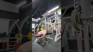 255x3x4 10lb pr benchpress powerlifting gym [upl. by Moon]