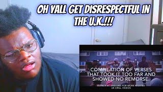 TOP 10 MOST DISRESPECTFUL VERSES IN UK DRILL OF ALL TIME REACTION [upl. by Aremus]