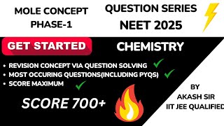 Mole Concept One Shot  NEET 2025 Concept Pathshala  neet chemistry moleconceptneet [upl. by Euridice]