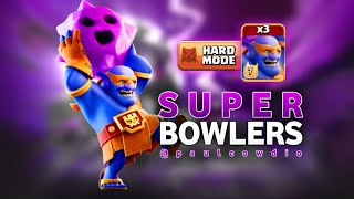 Super Bowlers are crazy in Clash of Clans Hard Mode [upl. by Rosanna628]