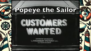 Popeye vs Bluto in Customers Wanted  The Fight of the Century Popeye the Sailor 1939 [upl. by Javler728]