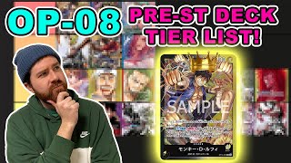 OP8 PREST DECK TIER LIST Is BY Luffy King  One Piece Card Game [upl. by Campy]