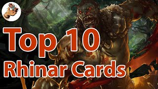 TOP 10 Flesh and Blood Cards for RHINAR Reckless Rampage [upl. by Dyke]