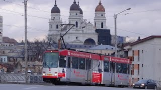 Tramvaiele M6D și M8C ale CTP Iași  partea a IIa [upl. by Atsejam]