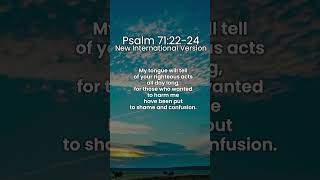 Joyful Praise for God’s Faithfulness  Psalm 712224  A Song of Salvation shorts [upl. by Arrakat]