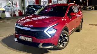 New KIA SPORTAGE 2022 at night  CRAZY LED lights DIGITAL cockpit amp NIGHT POV drive [upl. by Popelka326]