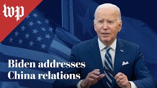 Biden speaks about tensions with China latest in IsraelGaza war  1115 FULL LIVE STREAM [upl. by Nosbig]