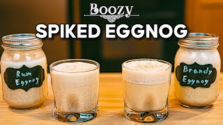 Spiked Eggnogs Rum amp Brandy  Boozy [upl. by Jutta]