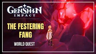 quotTHE FESTERING FANGquot Quest Guide  Dragonspine  Mondstadt World Quest [upl. by Adnoraj]