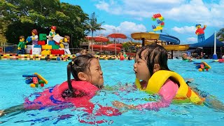 Berenang Main Air dan Perosotan di Legoland Waterpark Malaysia [upl. by Atteyram]