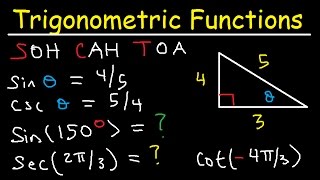 Trigonometric Functions of Any Angle  Unit Circle Radians Degrees Coterminal amp Reference Angles [upl. by Sunshine]