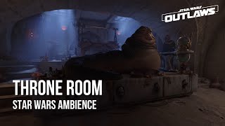 Jabbas Palace Throne Room  Star Wars Outlaws Ambience  Alient Chatter Palace Sounds [upl. by Latsyc]