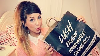 Huge Lush Haul  Zoella [upl. by Ahsym]