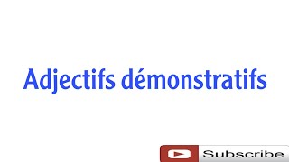 les adjectifs démonstratifs بالدارجة [upl. by Chlores]