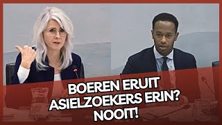 Mona Keijzer vs partij Timmermans Grond van boeren opkopen voor WONINGEN [upl. by Fisher]