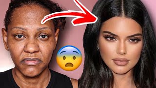 Makeup Transformation Kendall Jenner 😳 makeup [upl. by Nereen202]