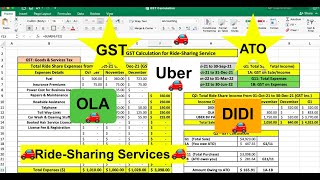 UBER GST Calculation in Australia [upl. by Auhsuj]