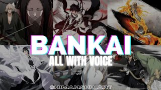 All bleach bankai  clear voices  without bgm [upl. by Meghann]