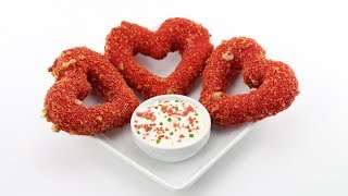 Valentines Day Mozzarella Cheese Stick Hearts [upl. by Naj811]