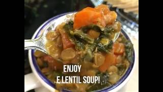 Instant Pot Kale Lentil Soup [upl. by Ida]