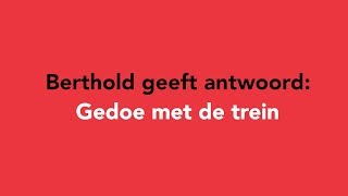 Berthold Gunster geeft antwoord gedoe met de trein [upl. by Keriann]