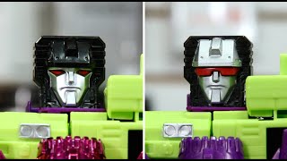 Transformers Combiner Wars Devastator Comparison with SDCC  A3U Review S6 E4 [upl. by Rehpotsyrk]