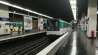 Métro de Paris Ligne 3 Gallieni  Pont de LevalloisBécon MF 67 [upl. by Sacrod444]