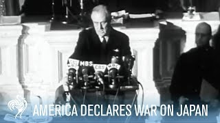 President Franklin D Roosevelt Declares War on Japan Full Speech  War Archives [upl. by Palestine924]