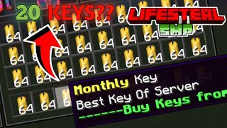 Opening 20 keys In This Lifesteal Server Giveaway Also lifemc [upl. by Yulma545]