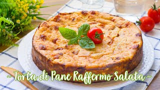 Torta di Pane Raffermo Salata  Ricetta di Recupero Svuotafrigo  55Winston55 [upl. by Ahtnams858]