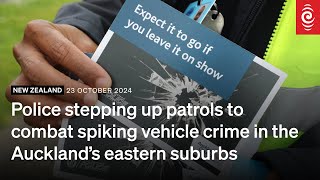 Police stepping up patrols to combat spiking vehicle crime in Aucklands eastern suburbs  RNZ [upl. by Halika]