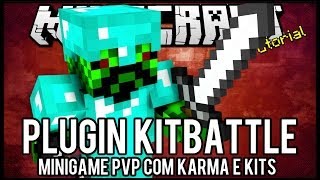 TutorialKitBattle  Minigame PvP com Tokens e Kits Minecraft [upl. by Vidal]