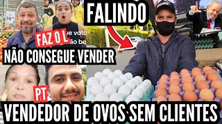 faz o L — VENDEDOR DE OVOS FALINDO E NÃO CONSEGUE VENDER NENHUMA CARTELA React [upl. by Nylatsirhc]