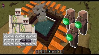 Best iron Farm Plus Villager Trading In Minecraft 121 That all You need [upl. by Dinnie]